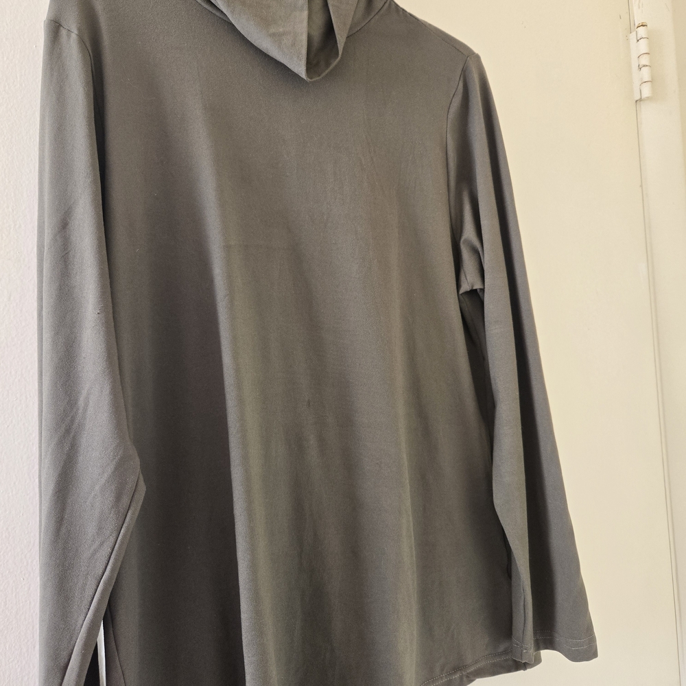Womens Olive Green Turtle Neck